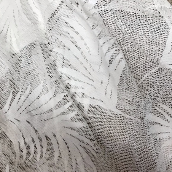 Dress White Palm Lace Bodysuit Maxi BB127 - Picture 4 of 4